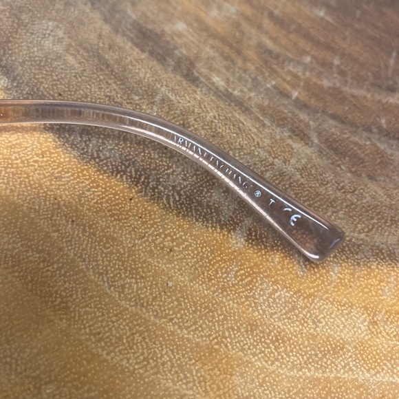 Armani Exchange Blush Mauve Pink Cat Eye Reading Glasses Frames - Picture 8 of 9